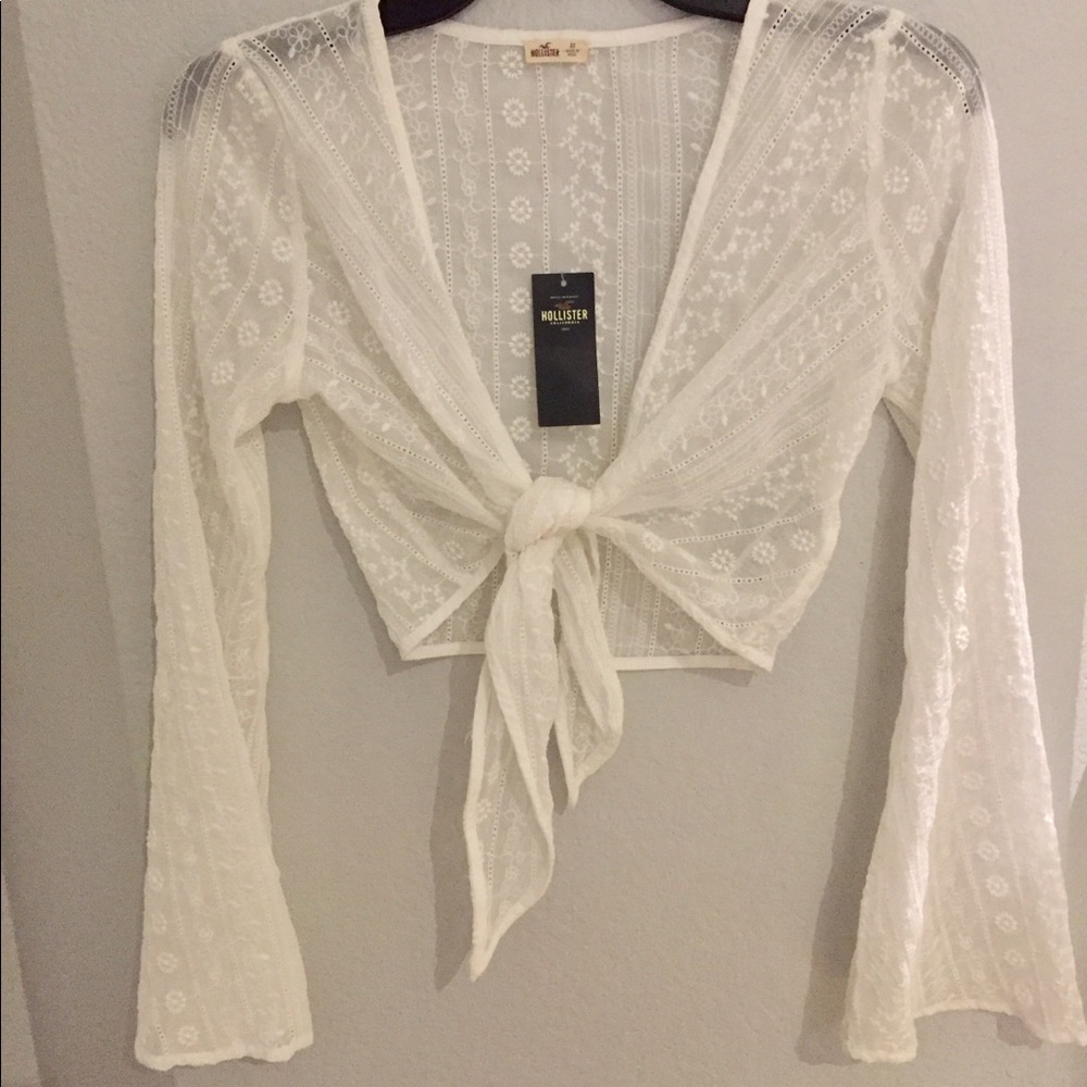 Hollister lace crop top